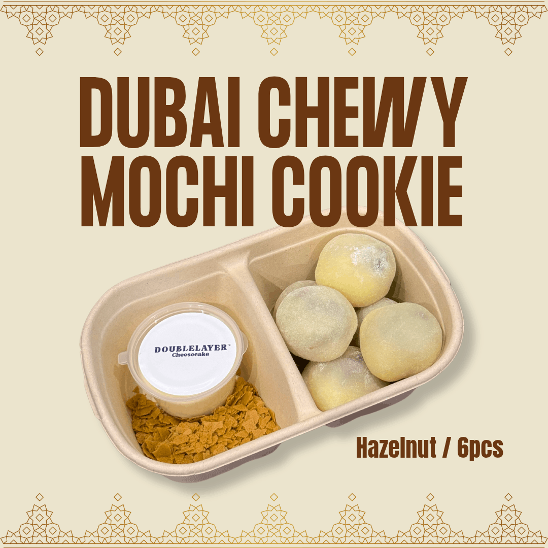 Dubai Chewy Mochi Cookie - Hazelnut (Box of 6) - Image 1