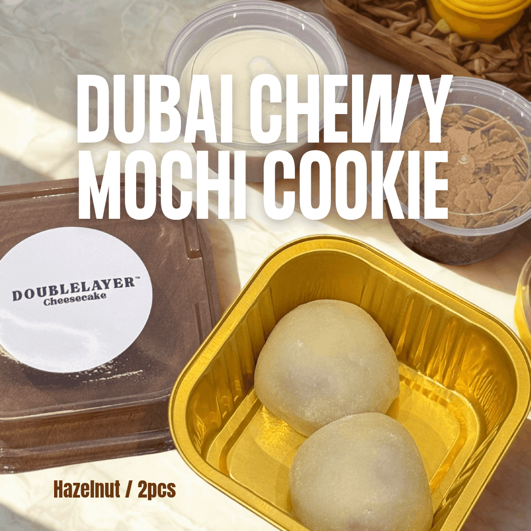 Dubai Chewy Mochi Cookie - Hazelnut (Box of 2) - Image 1